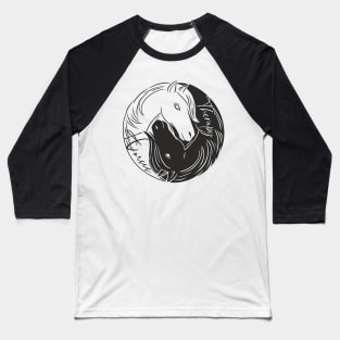 Yin Yang  horse therapy Baseball T-Shirt